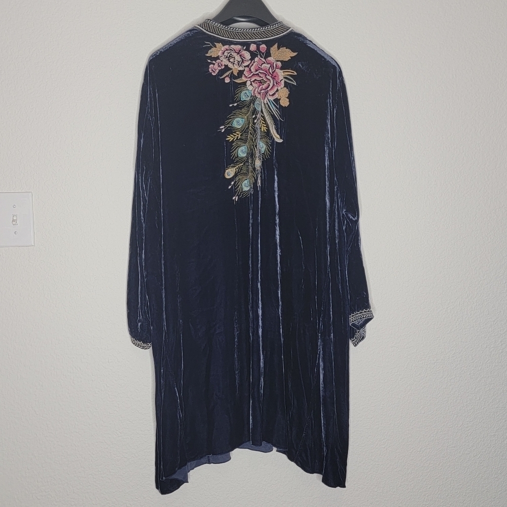 Johnny Was Blue Embroidered Dress - Picture 7 of 12